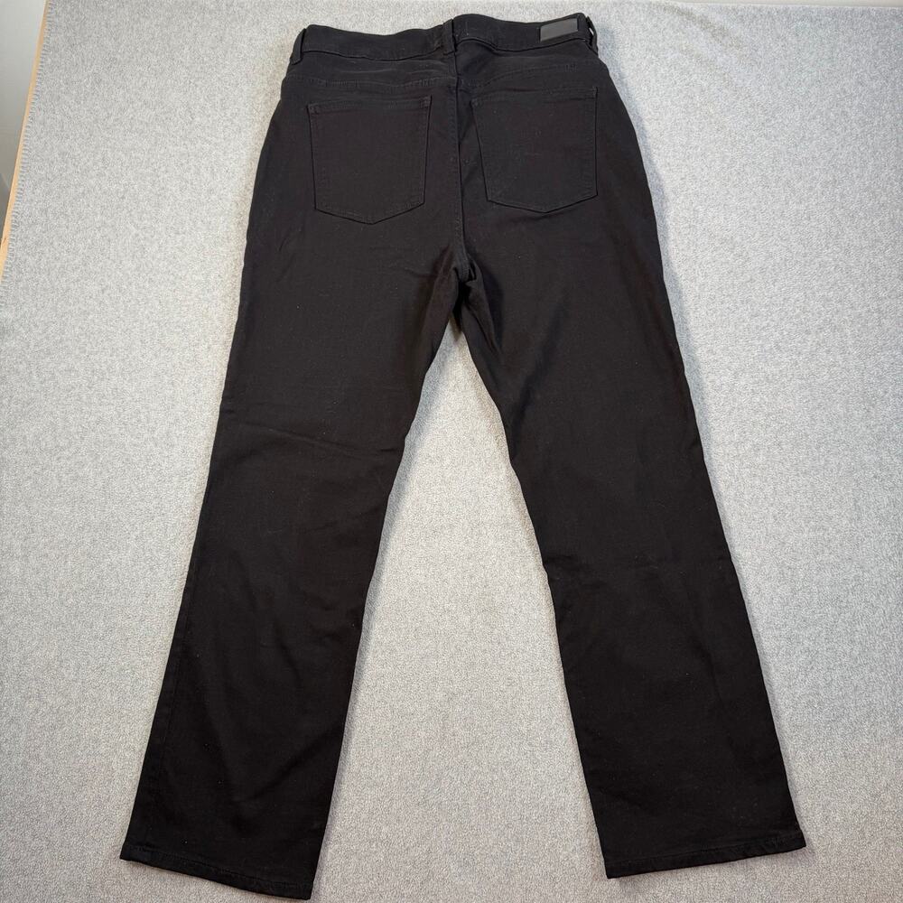 DL1961 Halle Straight Leg Instasculpt 29" Jeans Women's 31 Black Peach High Rise - Picture 9 of 10